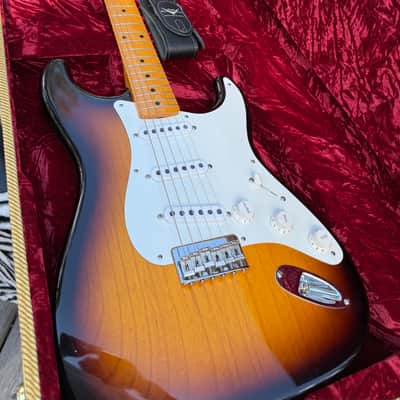 Vintage Custom ‘55 Hard Tail Stratocaster Time Capsule Package Sunburst, 2023 image 2