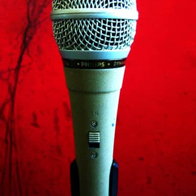 Vintage 1980's Philips SBC 3036 dynamic cardioid microphone Low Z w mic clip AKG Shure Electro Voice # 2 image 7