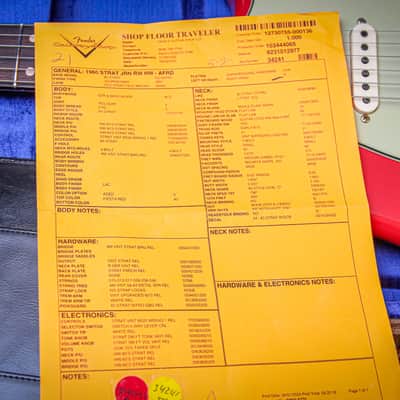 FENDER USA Custom Shop 1960 Stratocaster Reissue Jrny' Relic "Fiesta Red + Rosewood" (2024) image 4