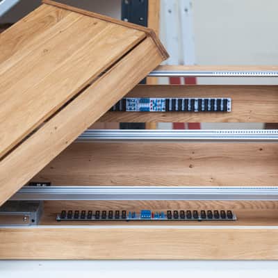 2 Many Synths Solid Oak 9U 104HP Eurorack case with lid! image 3