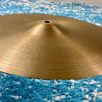 14” PAPER THIN 1960s EARLY Zildjian A NEW BEAT Hihats 781g 894g image 4
