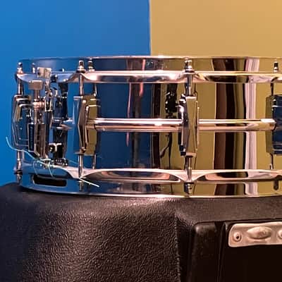 Ludwig, 1970, BO1 “Cut Badge”, Chrome Over Brass, 5” x 14” Snare Drum image 5