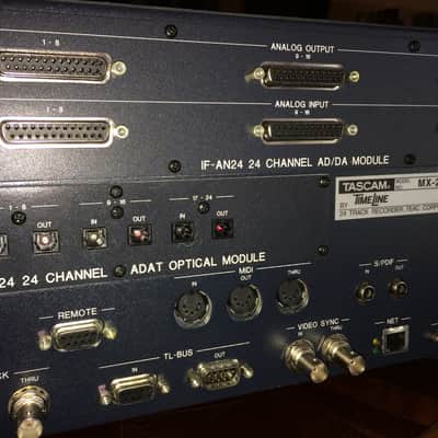 Tascam MX-2424 SE HD recorder / converter analog and adat cards image 5