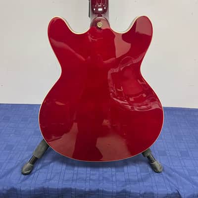 Used Peavey JF-1 Hollowbody Electric Guitar Transparent Red image 20