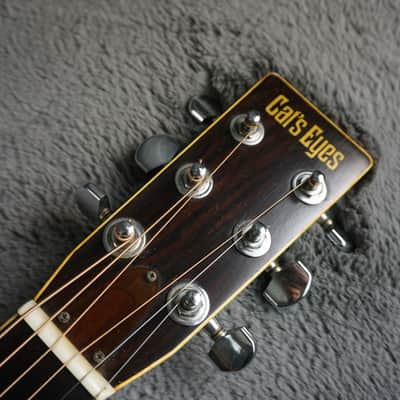 Cat’s Eyes CE-250 MIJ Dreadnought Acoustic Guitar w/ Hard Case image 10