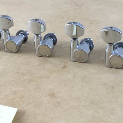 Vintage Genuine Fender Squier 2 Pin Mount Guitar Tuners Light Relic Drilled Post image 3