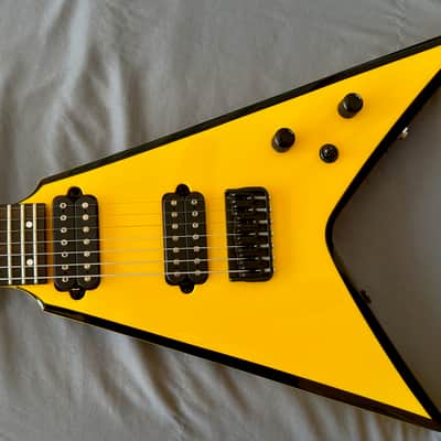Kiesel Ultra V7 7-String Special Edition #001 McLaren Yellow – Factory Documented - Modern Flying V style image 7