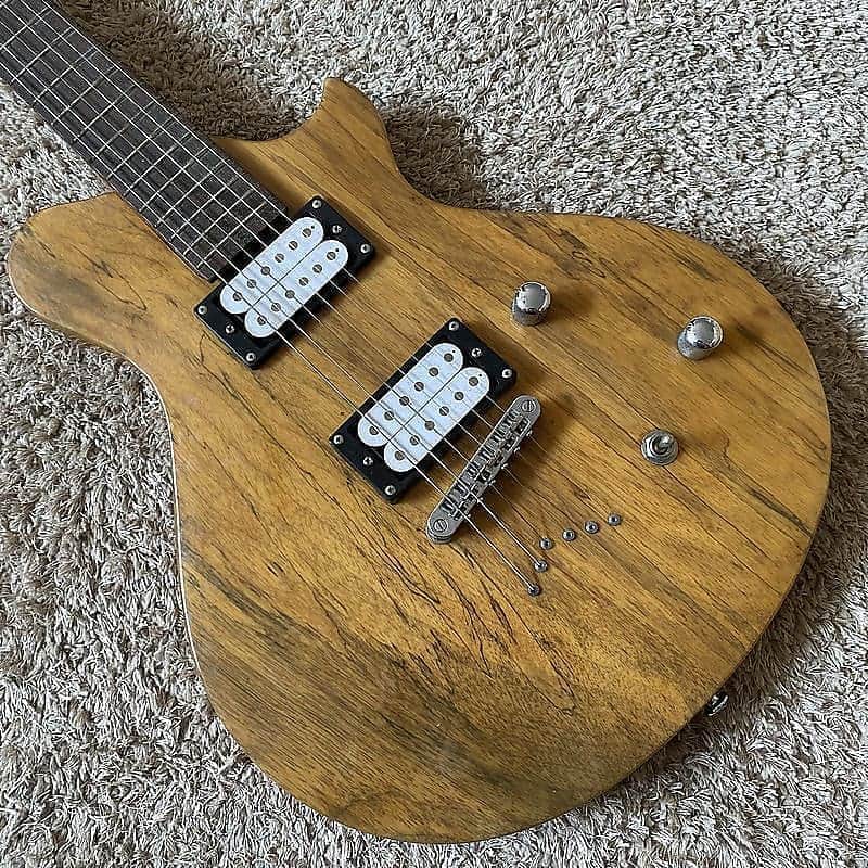Sakura Burl Wood Top Electric Guitar HH, Mahogany Body, String Through Bridge, Rosewood Fingerboard 22 Frets image 1