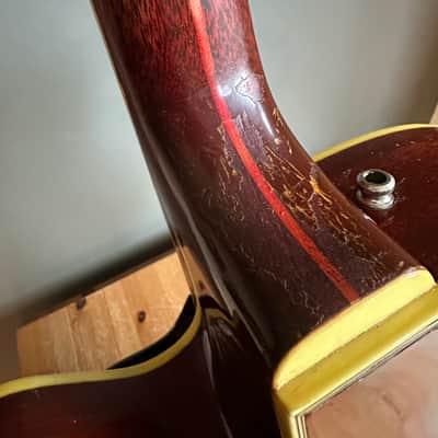 1962 GUILD SF-350 Stratford Starfire in Incredibly Rare All-Mahogany Cherry Finish image 13