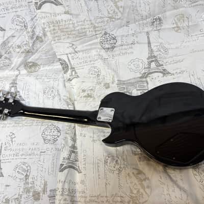 1990’s Stuntman Octave Les Paul Copy Ebony Finish NICE! image 9