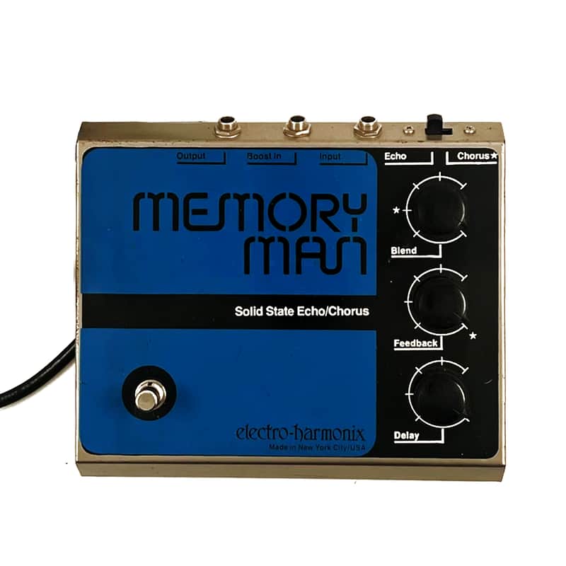 Electro-Harmonix Memory Man Solid State Echo / Chorus Blue image 1