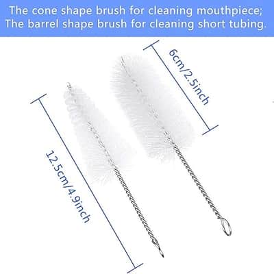 4 Pieces Trumpet Snake Brush Cleaning Kit, Trumpet Brush Mouthpiece Brush Valve Casing Brush Flexible Brush with Cleaning Rod image 3