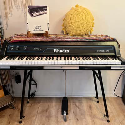 Rhodes Mark V Stage 73 73-Key Electric Piano 1984 Black image 1