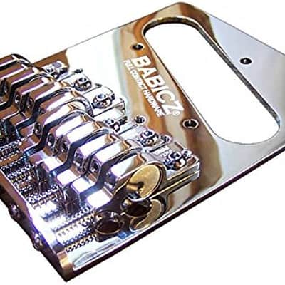 Babicz Full Contact Hardware ORIGINAL SERIES FCH6 TELE STYLE BRIDGE, 6 String, chrome image 5