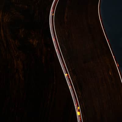 Santa Cruz H13 41 African Blackwood and Moon Spruce Sunburst Custom NEW image 17