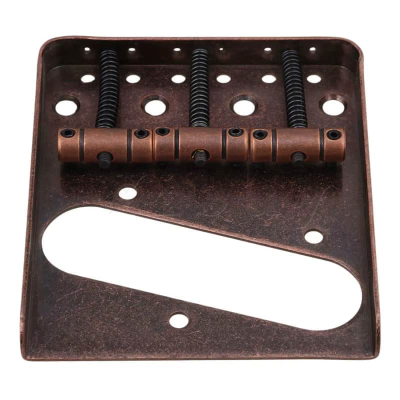 Vintage Relic Bronze Guitar Telecaster Tele Style Bridge image 1