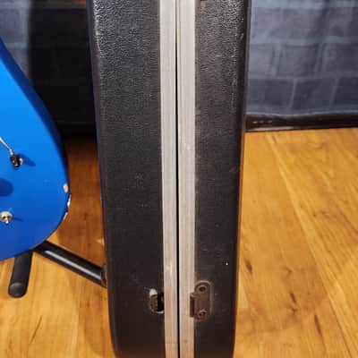 Modded Charvel 1988 Fusion Deluxe Rosewood Fretboard Pearl Blue - Added Preamp Switch & Pickguard image 2