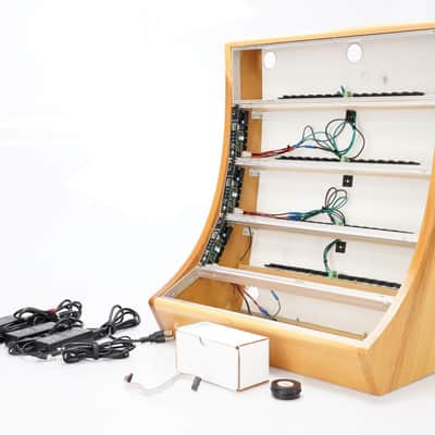 Custom 15U 104HP Wooden Eurorack Case w/ Synth Rotek Super Power Modules #52894 image 16