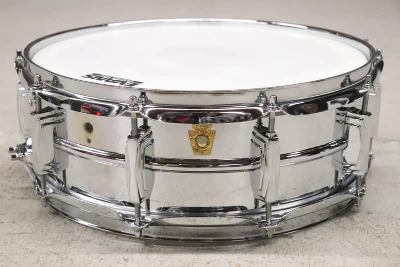 Ludwig Supraphonic 5x14" 10-Lug Aluminum Snare Drum Keystone Vintage 1960's #2 image 1