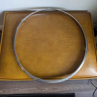 Pearl MIJ 16" 7 Lug Drum Hoop 1960s image 3