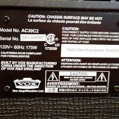 Limited Edition Vox AC30 30-watt 2x12” Amp with Creambacks and Upgraded JJ Tubes image 4