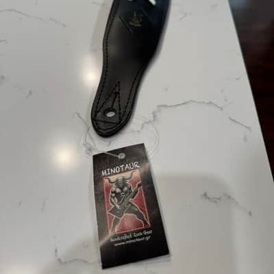 Minotaur Dave X Black Leather Guitar Strap Handmade in Europe New, David Gilmour image 2