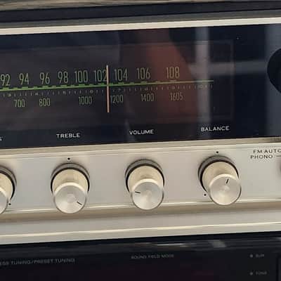Sansui Vintage Sansui 350A stereo receiver 1976 - Black image 1