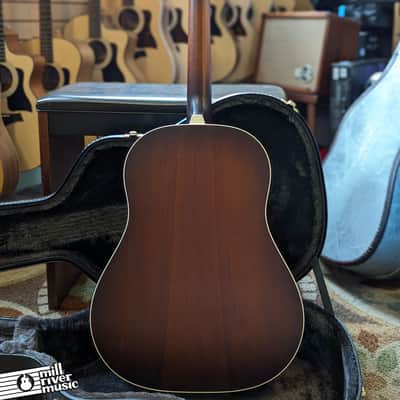 Iris DF Burst w/ White binding and Firestripe pickguard Acoustic Guitar image 6