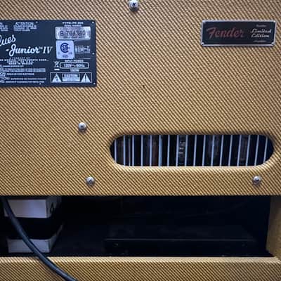 Fender Blues Junior Lacquered Tweed Sweetwater Eminence Red White and Blue image 4