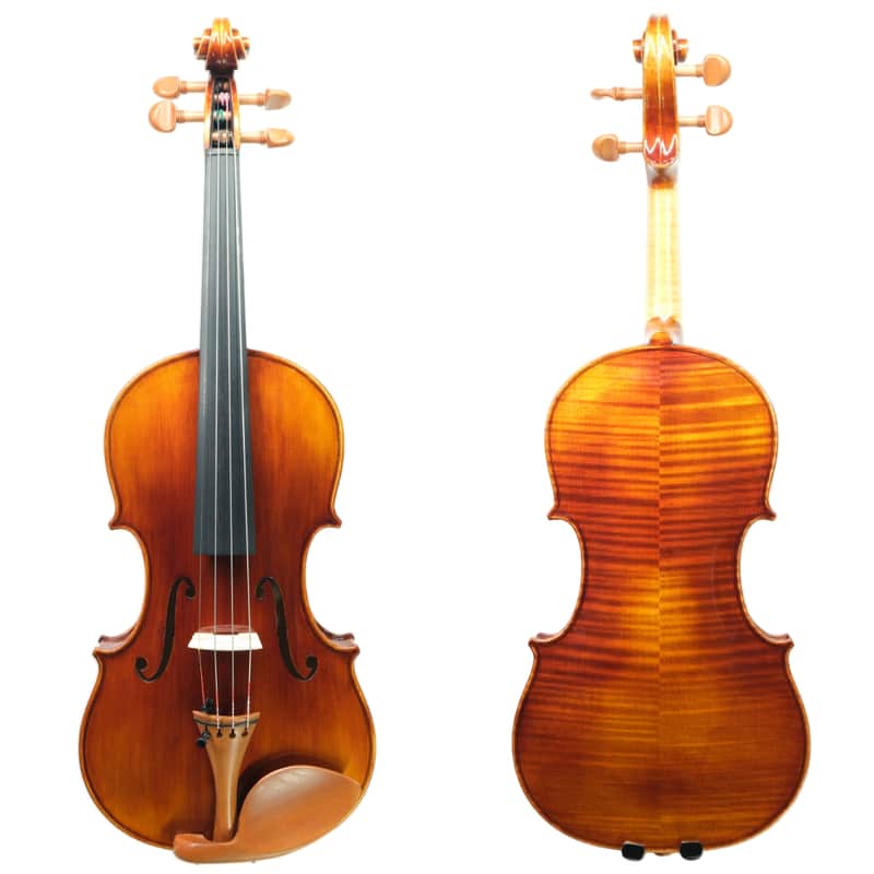 Left-Handed Guarneri 1743 Cannon Handmade Violin Outfit 4/4 Italian Spruce Maple image 1