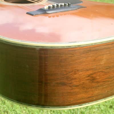 1975 Yairi YW-600 Dreadnought Guitar New Jacaranda Natural+Hard Case image 12