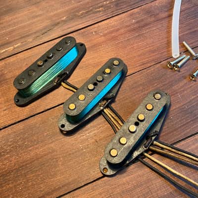GENERAL VINTAGE TONE 1963 Stevie for Stratocaster ®️ pickups set NOS Corona Wire NY , US Left Hand image 5