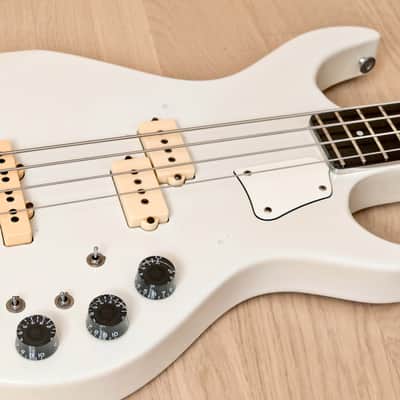 1981 Kramer DMZ 5000 Vintage Aluminum Neck PJ Bass, White image 6