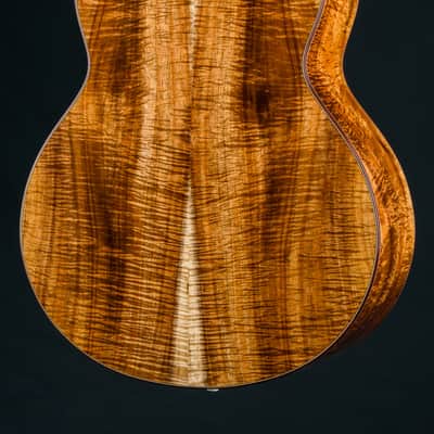 Bourgeois DBJ Figured Koa and Aged Tone Adirondack Spruce Sunburst Custom NEW - Sunburst image 16