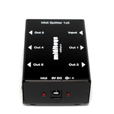MIDITOYS Midi Splitter 1x5 Black image 5