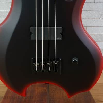 ESP LTD FL-4 Fred Leclercq Signature - Black Red Burst Satin image 6
