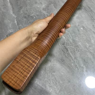 AAAA 22fret Roasted Flame Maple Electric guitar neck part rosewood locking nut image 8