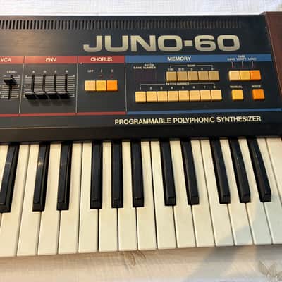Roland Juno-60 61-Key Polyphonic Synthesizer 1982 - 1984 - Black image 3