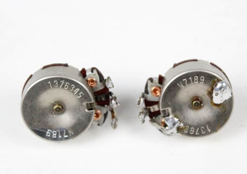 RARE 1963 Vintage Fender Stratocaster/Telecaster 500K Potentiometer POTS Short-Shaft USA 1960s L-Series Pre-CBS image 1