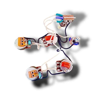 Epiphone Gibson Olympic Solderless Wiring Harness 2 Pickup Bourns Pots .022 Caps - Pro Tones image 1