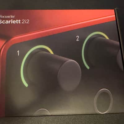 Focusrite Scarlett 2i2 4th Gen USB Audio Interface 2023 - Present - Red image 4