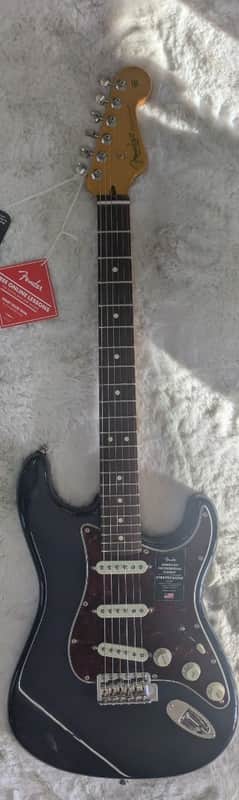 Mint Fender American Professional Classic Stratocaster, Faded Black Finish w/Gig Bag