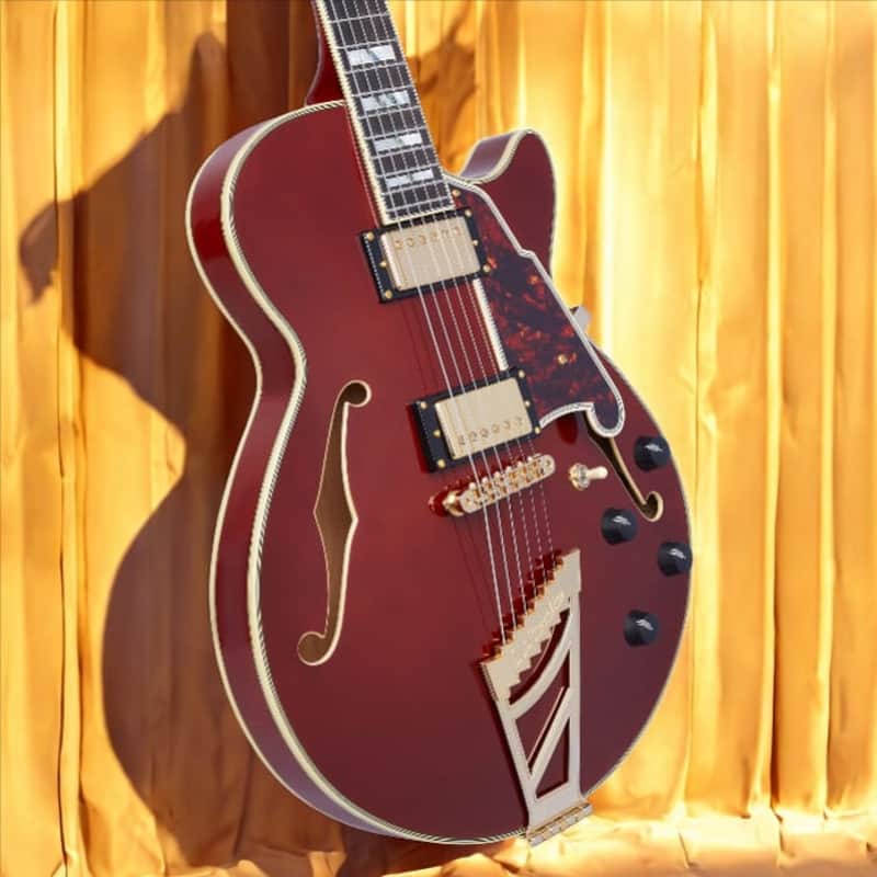 D'Angelico Excel 59 Fully Hollow Single Cutaway, Viola w/Case DAE59VIOGT image 1