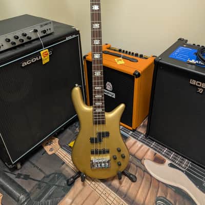 Spector Euro 4 Classic Bass Guitar - Metallic Gold image 2