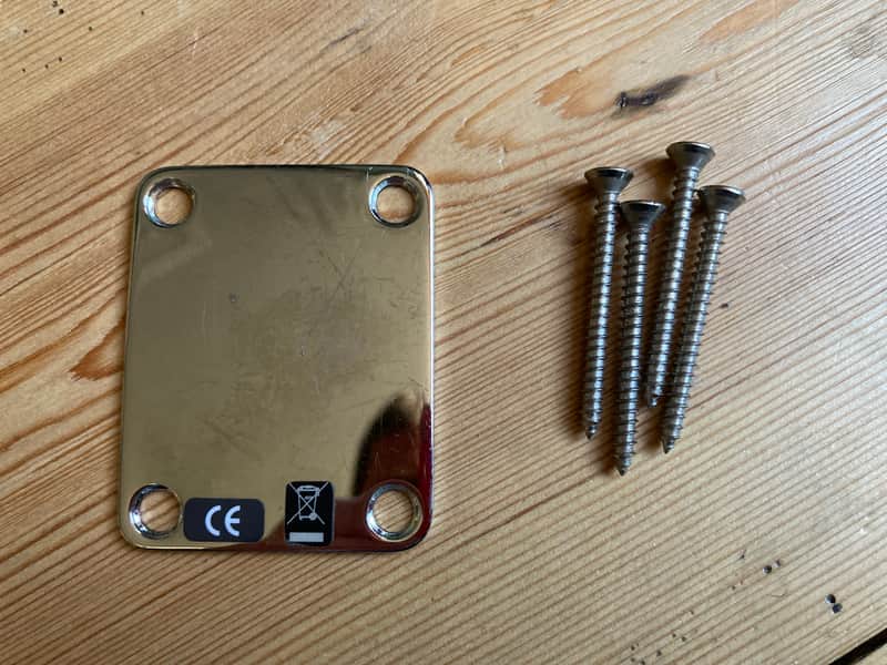 Fender Telecaster Guitar Neckplate 2005 Mexico Mexican MIM image 1
