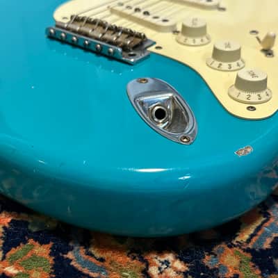 Fender Custom Shop '57 Dave’s Guitar Shop 25th Anniversary Relic Stratocaster 2007 Taos Turquoise image 6