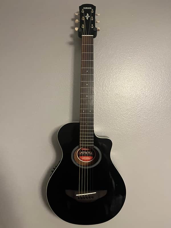Yamaha APXT2 3/4 Size Acoustic/Electric Cutaway Guitar 2010s - Black image 1