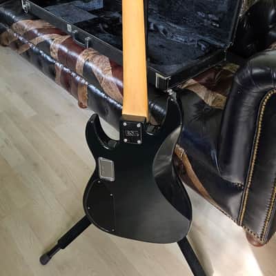 ESP Surveyor II 5 String Bass Black Ash Body EMG Music Man Stingray Pickup Active EQ Coil Tap for Precision Jazz PJ Tones MIJ Japan image 8