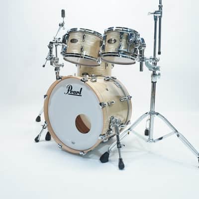 Pearl Masters MMG 4-PC 20",10",12",14"ft Platinum Gold Oyster drum kit image 3