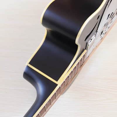 39 Inch Acoustic Electric Resonator Guitar, Laminated Spruce Top Body, Okoume Wood Neck image 2